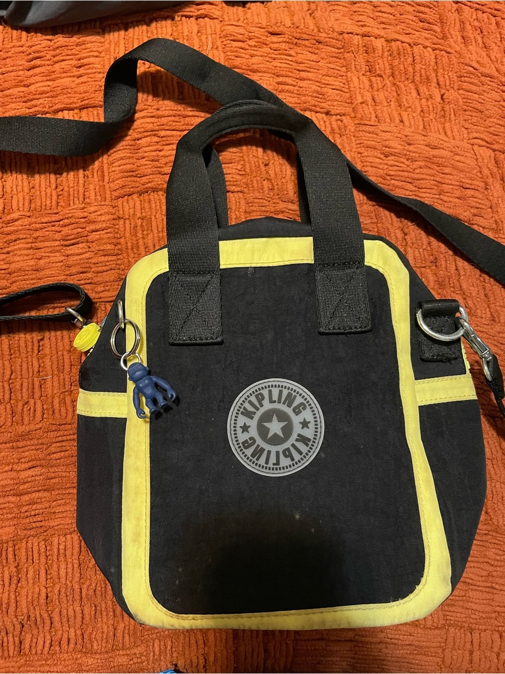 Kipling Lilanna Black and Yellow Lunch Bag - Picture 2 of 9